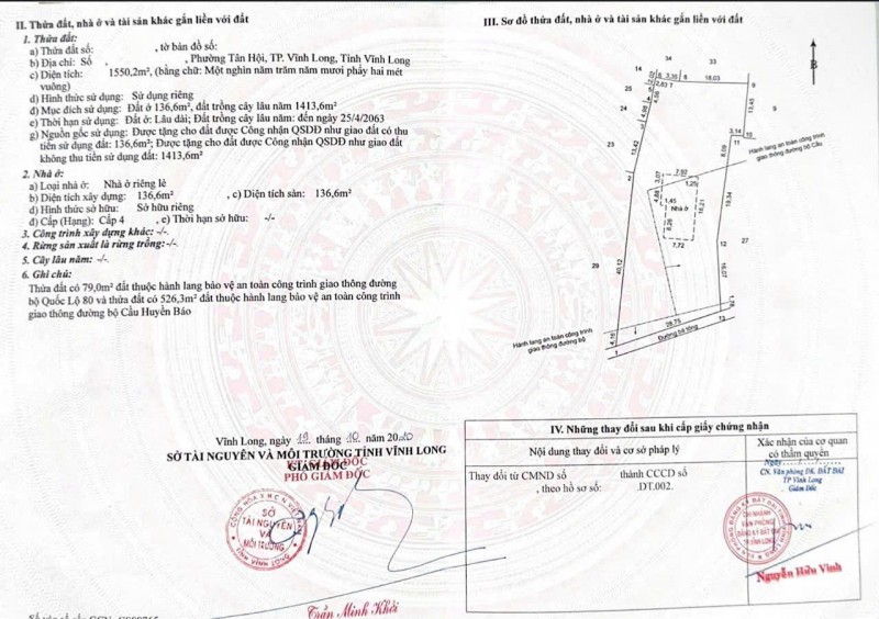 ĐẤT ĐẸP - ĐẦU TƯ SINH LỜI - CHÍNH CHỦ - Bán Nhà Và Đất Tại Phường Tân Hội, TP. Vĩnh Long