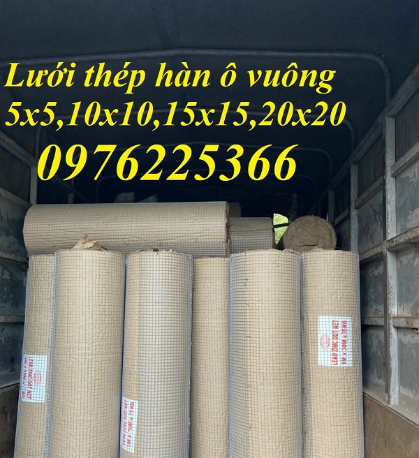 Lưới hàn mạ kẽm nhúng nóng 10x10, 15x15, 20x20, 25x25