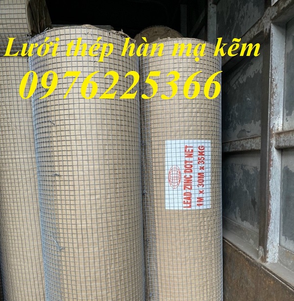 Lưới hàn mạ kẽm nhúng nóng 10x10, 15x15, 20x20, 25x25