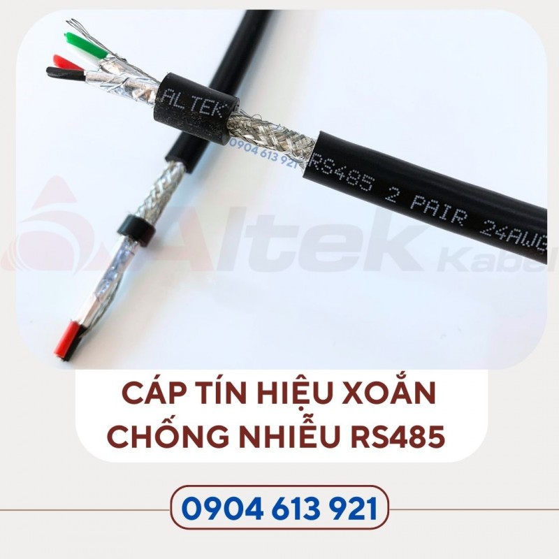 Cáp truyền thông RS485 xoắn chống nhiễu 2 pair 18AWG Altek Kabel