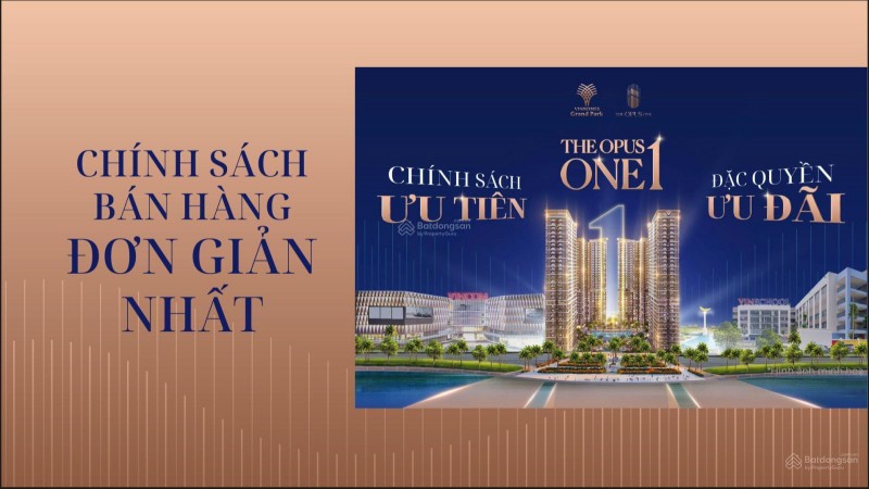 Dự Án The Opus One - F1 Chủ Đầu Tư Vinhomes, chỉ từ 85tr m2