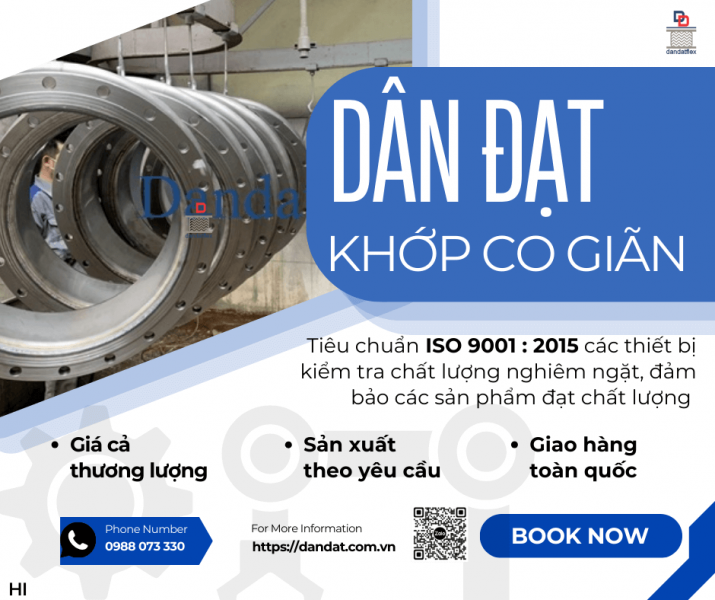 Khớp Nối Giãn Nở Nhiệt Inox, Khớp co giãn cho nồi hơi công nghiệp