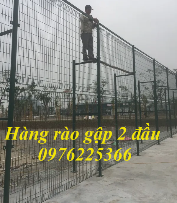 Hàng rào gập 2 đầu tam giác 