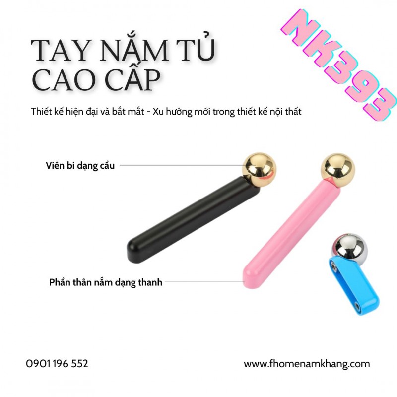 Tay nắm tủ cao cấp NK393 - Xu hướng mới trong thiết kế nội thất