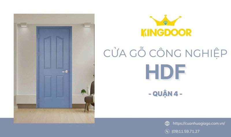 Cửa Gỗ HDF Quận 4 Giá Rẻ – Độ Bền Cao, Phù Hợp Mọi Không Gian