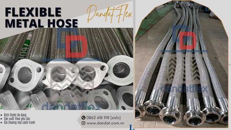 Khớp nối mềm inox 304 mặt bích ( chống rung inox ) Dandat.Flex Việt Nam 