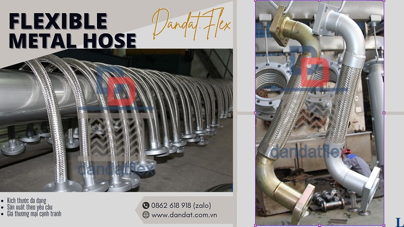 Khớp nối mềm inox 304 mặt bích ( chống rung inox ) Dandat.Flex Việt Nam 
