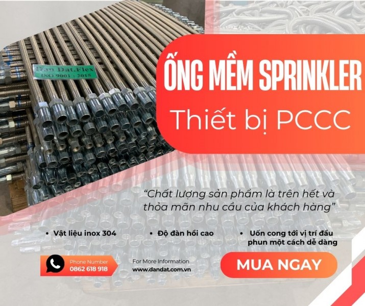 Ống Mềm Sprinkler Chữa Cháy - Giải Pháp Tối Ưu Cho Hệ Thống PCCC