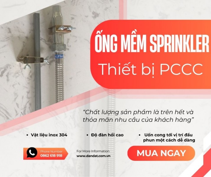 Ống Mềm Sprinkler Chữa Cháy - Giải Pháp Tối Ưu Cho Hệ Thống PCCC