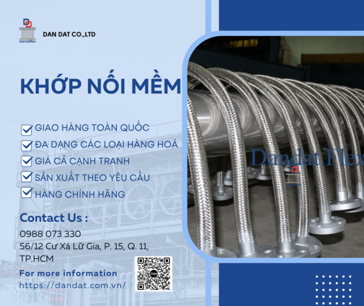 Khopnoimem, Khớp nối mềm inox 316, Khớp nối mềm inox công nghiệp