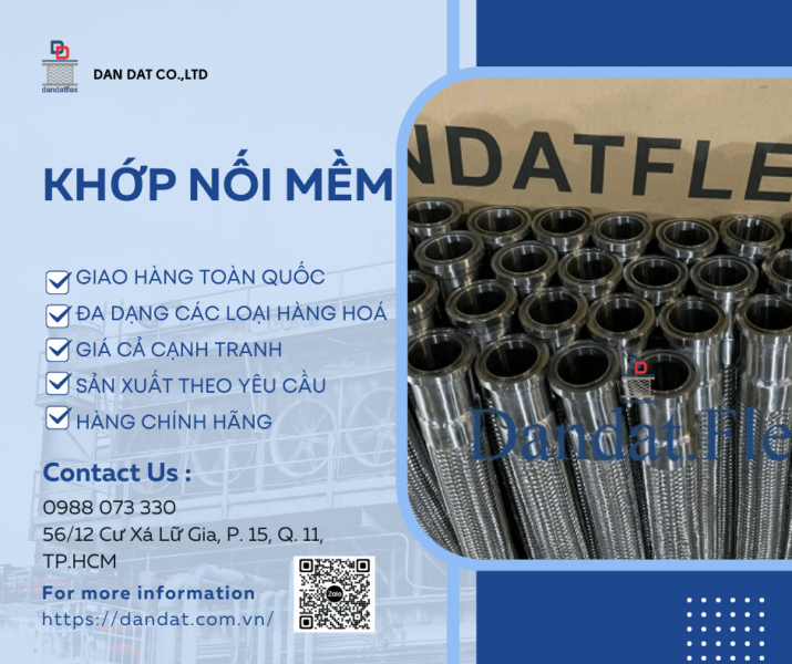 Khopnoimem, Khớp nối mềm inox 316, Khớp nối mềm inox công nghiệp