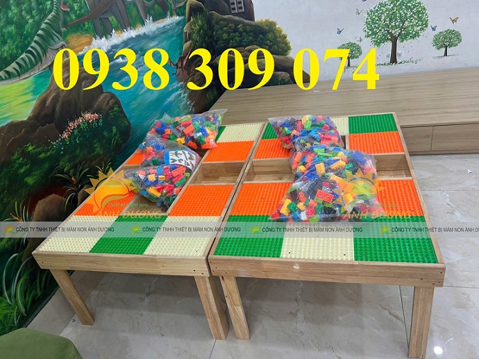 Bàn chơi xếp hình lego trẻ em, bàn chơi lego giá rẻ