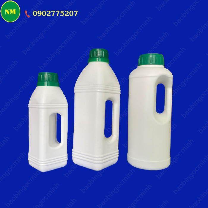 Chai nhựa 500ml có quai, màu sắc tùy chỉnh