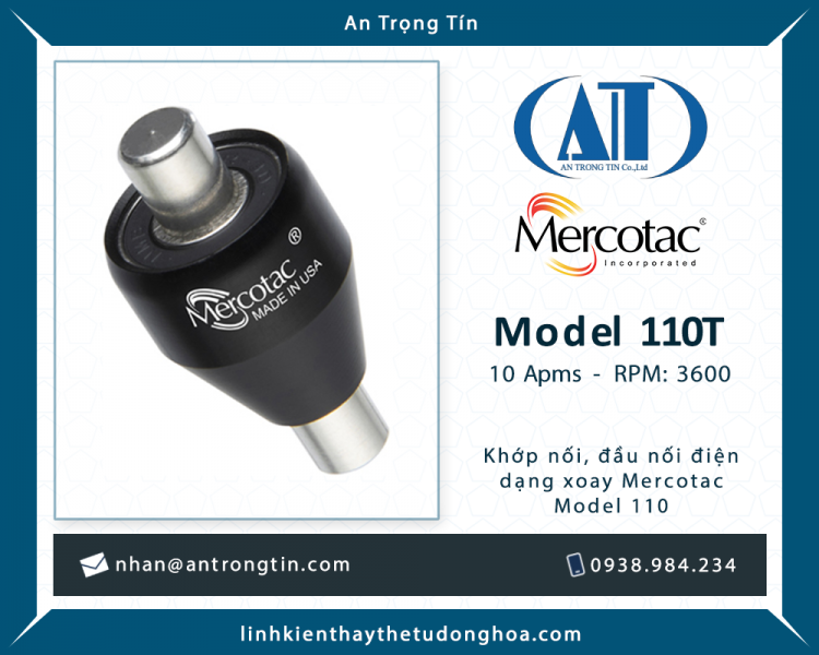 Khớp nối điện xoay Mercotac – Model 104 giá siêu ưu đãi