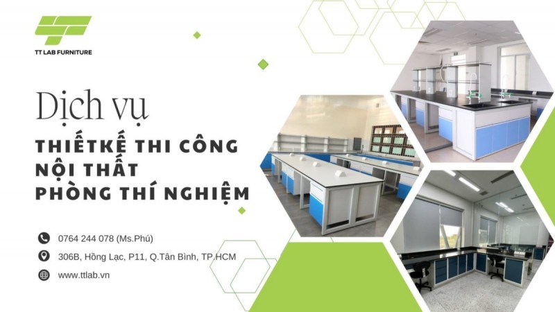 Dịch vụ thiết kế thi công nội thất phòng thí nghiệm TT Furniture Group