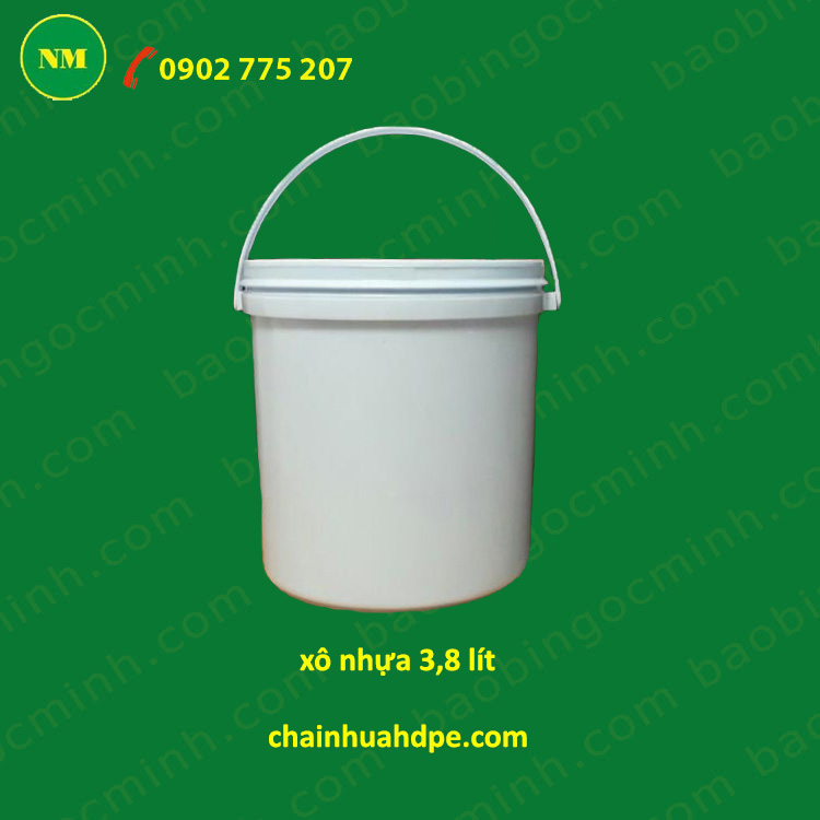 Xô nhựa 5L được sản xuất từ nhựa PP chất lượng cao 