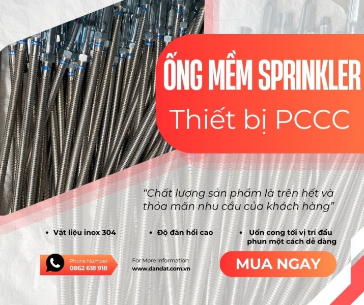 Khớp Nối Mềm Sprinkler: Phụ Kiện Không Thể Thiếu Trong Hệ Thống Phòng Cháy Chữa Cháy