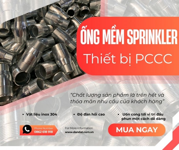 Khớp Nối Mềm Sprinkler: Phụ Kiện Không Thể Thiếu Trong Hệ Thống Phòng Cháy Chữa Cháy