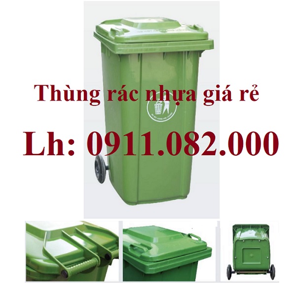  Giảm giá thùng rác cuối năm, thùng rác nhựa 120 240 660 giá rẻ cạnh tranh- lh 0911082000