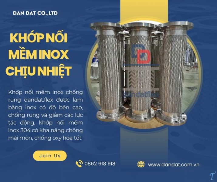 Khớp nối mềm nối bích, khớp nối kim loại chống rung, khớp nối chống rung máy bơm