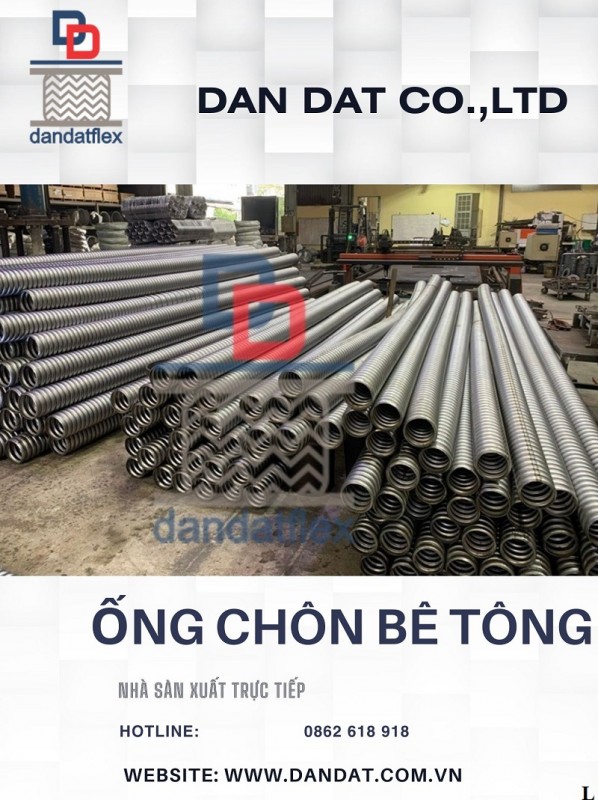 Khớp nối mềm inox chống rung mặt bích, Ống chôn bê tông chịu nhiệt 