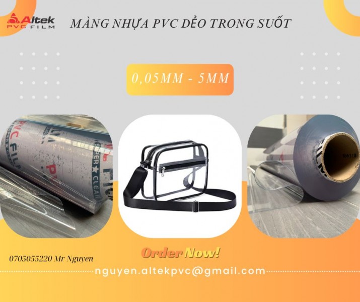 Màng nhựa PVC dẻo trong suốt Hà Nội Đà Nẵng Hồ Chí Minh