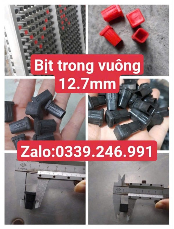 Mua sỉ bịt đầu sắt vuông 12, nút chân vuông 14mm ở đâu giá tốt