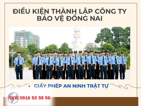 Dịch vụ thành lập công ty bảo vệ trọn gói Đồng Nai