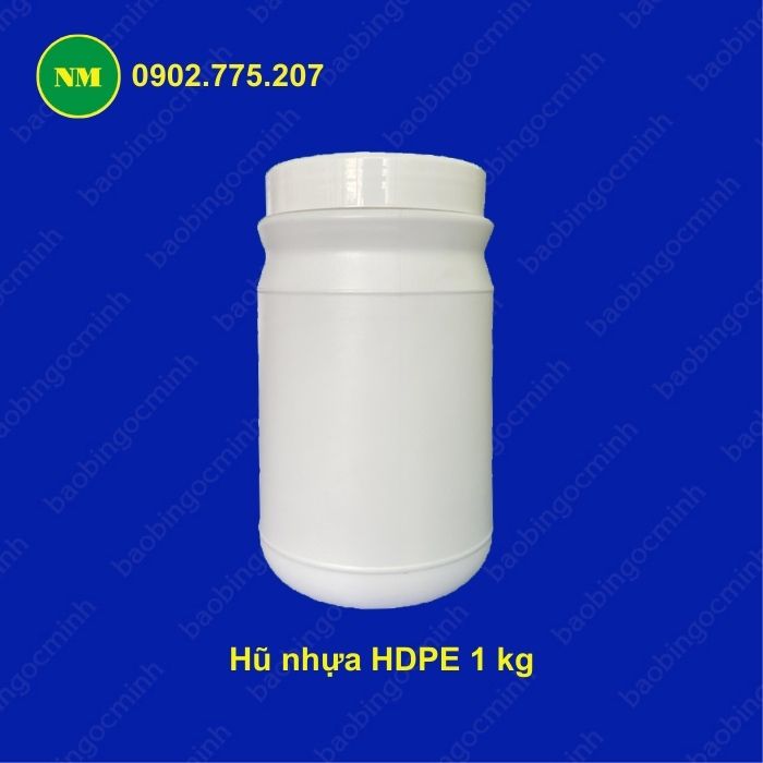 Hũ nhựa HDPE 100g dáng cao, tiện dụng 