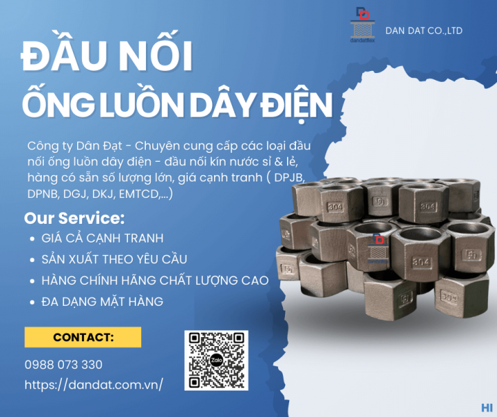 Đầu nối ống luồn dây điện, Phụ kiện ống luồn dây điện, Ống luồn dây điện bọc nhựa bọc lưới inox