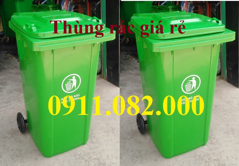  Hạ giá cuối năm thùng rác giá rẻ- thùng rác 120l, 240l, 660l giá sỉ toàn quốc- lh 0911082000