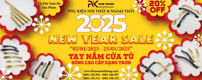 Tay nắm tủ đồng cao cấp dạng trơn | New Year Sale 20% toàn bộ sản phẩm