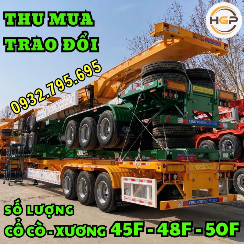 Thu mua rơ mooc cổ cò 45F - 48F - 50F số lượng lớn