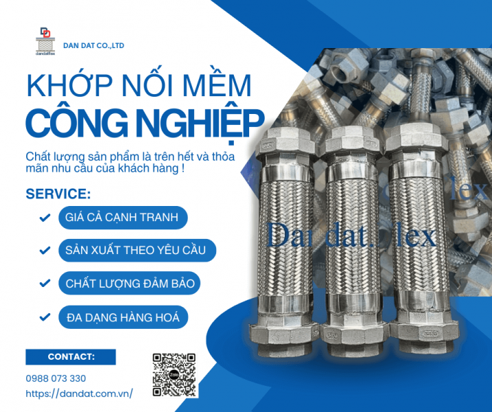 Khớp Nối Mềm Chống Rung| Khớp nối mềm inox công nghiệp, Khớp nối chống rung inox nối bích