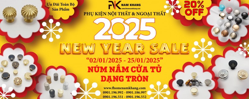 Núm nắm cửa tủ dạng tròn | New Year Sale 20% cho tất cả sản phẩm