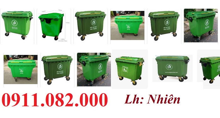  Ở đâu thùng rác bán giá rẻ cạnh tranh- thùng rác 120l 240l 660l giá rẻ- lh 0911082000