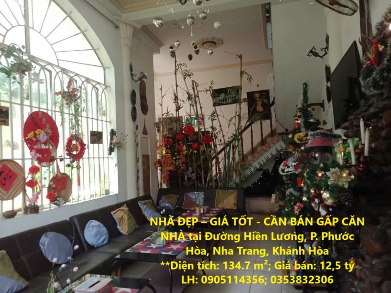 NHÀ ĐẸP – GIÁ TỐT - CẦN BÁN GẤP CĂN NHÀ tại Đường Hiền Lương, P. Phước Hòa, Nha Trang, Khánh Hòa