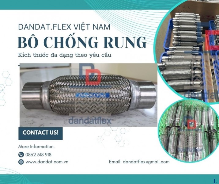 Ruột gà ống xả mềm, Khớp nối mềm inox, Bô chống rung, Ống nhún inox 