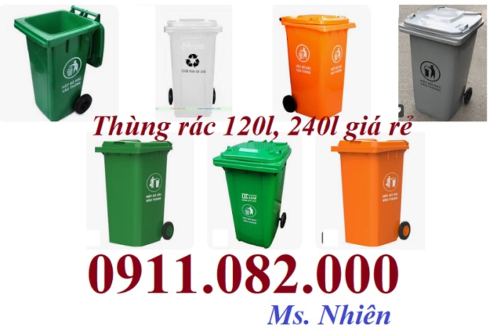  Chuyên nhập khẩu và cung cấp thùng rác nhựa giá rẻ tại miền tây- thùng rác 120l 240l 660l