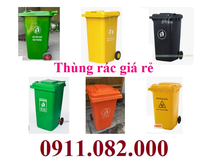  Chuyên nhập khẩu và cung cấp thùng rác nhựa giá rẻ tại miền tây- thùng rác 120l 240l 660l