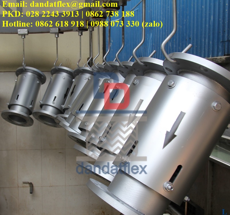 Khớp nối giãn nở inox, Ống bù trừ giãn nở, Khớp chống rung DN65