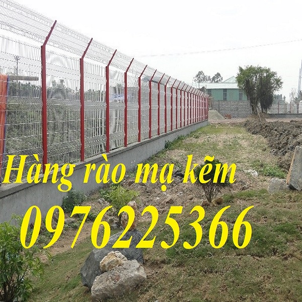 Lưới hàng rào mạ kẽm sơn tĩnh điện D4, D5, D6, D8 giá tốt 