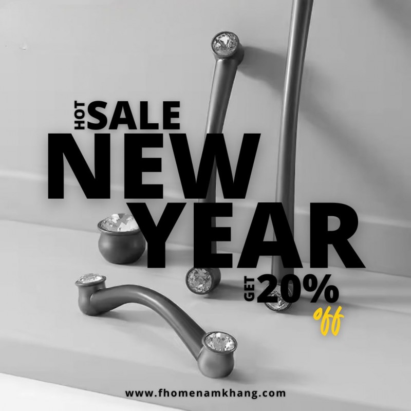 Tay nắm tủ pha lê NK439 | New Year Sale 20% tất cả sản phẩm