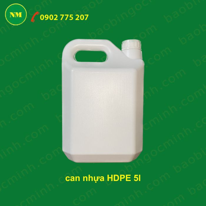 Can nhựa HDPE  5 lít đựng thuốc thủy sản