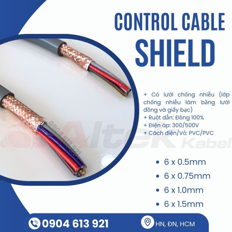 Cáp điều khiển 6x0.5mm Altek Kabel / Control Cable 