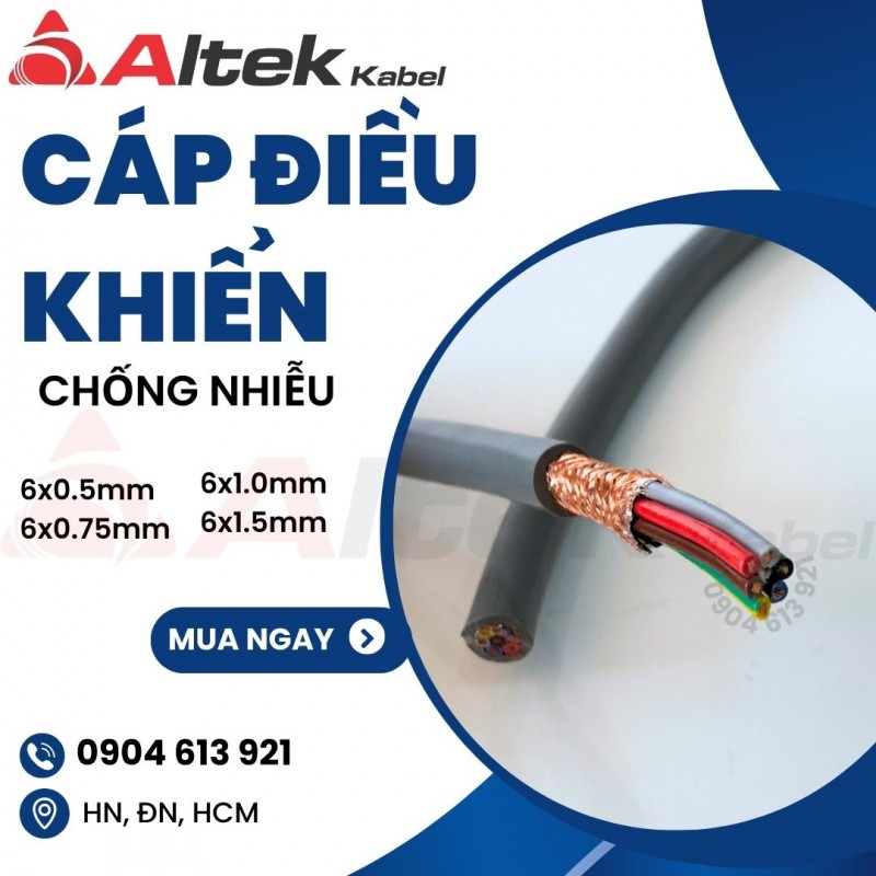 Cáp điều khiển 6x0.5mm Altek Kabel / Control Cable 