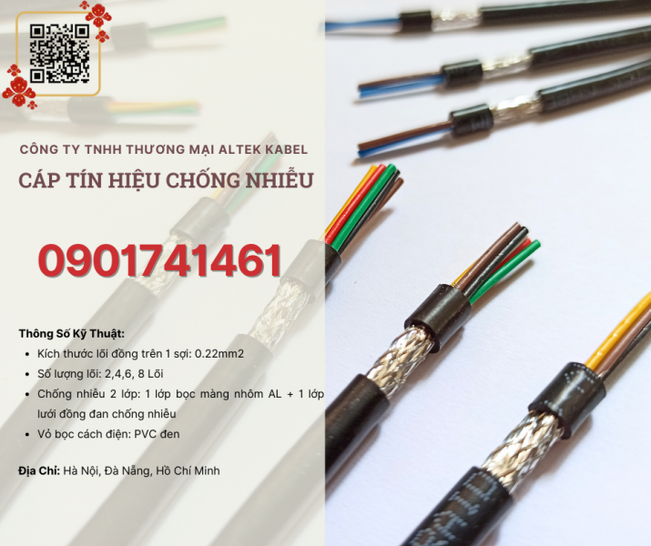 Cáp tín hiệu chống nhiễu 6x0.22 Đà Nẵng, Hà Nội, Hồ Chí Minh