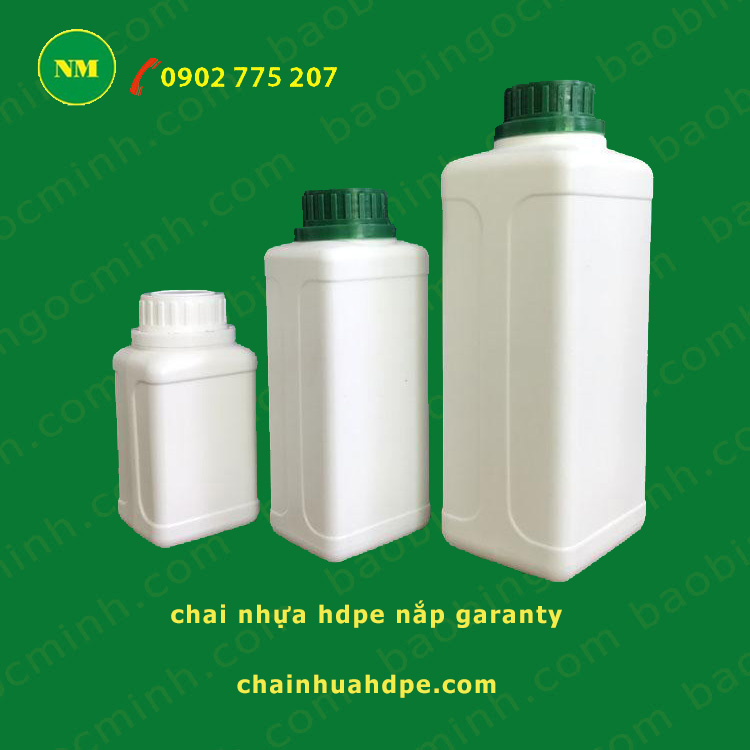 Chai nhựa HDPE đa dạng màu sắc, dung tích