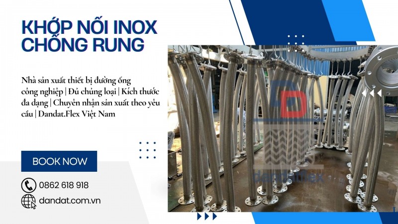 Ống nối mềm inox dùng trong công nghiệp (khớp nối mềm)