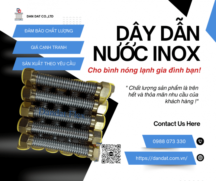 Dây Dẫn Nước Mềm – Dây Cấp nước, Dây mềm kết nối bình nước nóng, Ống mềm cho máy nóng lạnh